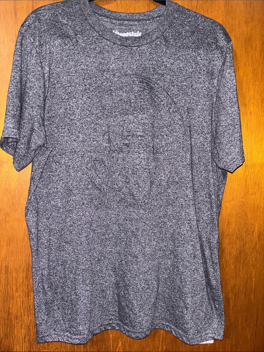 Aeropostale Men's Dark Gray Heather Short Sleeve Tee